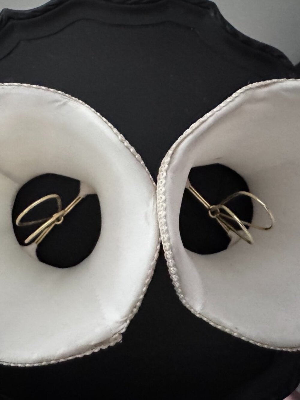 Victorian Ivory Faux-Silk Chandelier Shades (Set of 2) w/Braided Trim, Brass,New - Picture 6 of 7